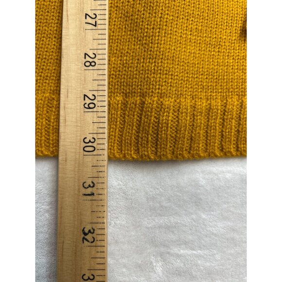 F&F Dress Womens Small Gold Mustard Yellow Sweater Hooded Knit Mini Dress‎ - Picture 9 of 9